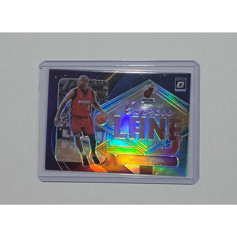 Dwyane Wade Miami Heat 2020-21 Panini Optic Express Lane Holo Prizm Parallel